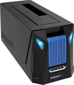 USB-C docking station for M.2 NVMe, and SATA 2.5" 3.5" hard drive, Sabrent - Picture 1 of 6