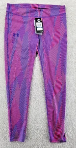 Under Armour Striped Tights Pants Heat-Gear Multicolor size YXL NWT - Picture 1 of 9