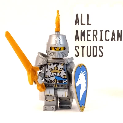 LEGO Castle Dragon King Knight Minifigure 71047 Dungeons 70404 Series 27 Paladin - Image 1 of 4