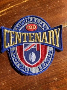 RARE AFL CENTENARY YEAR ORIGINAL PATCH BADGE 1897- 1996 VFL AFL - Picture 1 of 8
