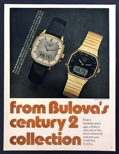 1979 Bulova Accutron Quarz Alarm Reise 2 Uhr Foto Vintage Druck Anzeige - Bild 1 von 1