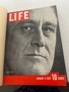 LIFE Zeitschrift gebundener Band: Januar - Februar 1937 (8 Ausgaben) - Bild 1 von 10