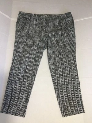 Pantalones de tobillo recortados para mujer Pure Energy Plus talla 20W Capris negro blanco Chevron  Foto 1 de 4