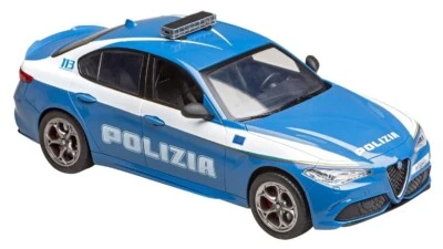 MODELLINO AUTO RE.EL.TOYS ALFA ROMEO GIULIA POLIZIA RADIOCOMANDATO SCALA 1/14 - Immagine 1 di 4