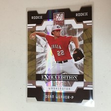 F50941  2009 Donruss Elite Extra Edition Status Gold Dean Weaver /50 Nationals