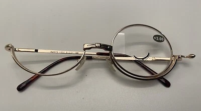 Lupa giratoria para mujer lectura abatible maquillaje transparente anteojos +3,00 Foto 1 de 4