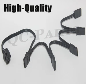 4pin IDE 1 to 5 SATA 15Pin Hard Drive Power Supply Splitter Cable Cord Line Kit - Afbeelding 1 van 2