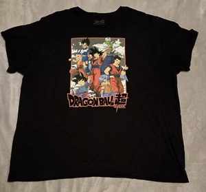 T-Shirt Uomo 3XL Dragon Ball Z Super Group Art Nera - Foto 1 di 4