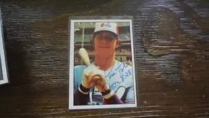 1975 SSPC TIM FOLI AUTOGRPHED BASEBALL CARD - Picture 1 of 2