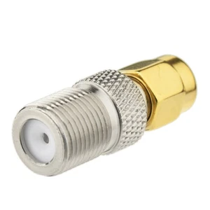 SMA-F adapter F Type Jack Female to SMA Male Plug Straight RF Adapter Connector - Picture 1 of 2