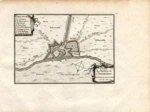 Antique Map-Plan-COMINES-KOMEN-FRANCE-Beaulieu-1667 - Picture 1 of 1