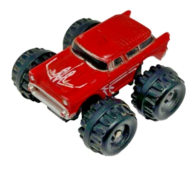 Micro Machines '57 Chevy Nomad Monster Truck 4x4 Red Galoob 1987 Vintage - Image 1 of 4