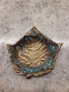 Hakuli Israel Messing Blattform Schmuck Schale 3,5" - Bild 1 von 5