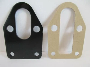 BLOQUE PEQUEÑO CHEVY NEGRO BOMBA DE COMBUSTIBLE PLACA DE MONTAJE ACERO sbc 283 327 350 #2310NEGRO - Imagen 1 de 4