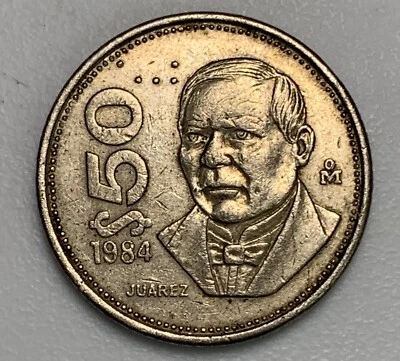 México 50 Pesos KM495 1984 Benito Pablo Juárez García (1234) Foto 1 de 2