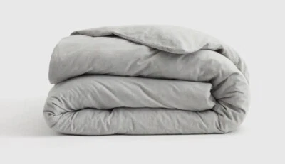 NWOT Quince King Cal King Duvet Cover Grey Mongolian Duvet Cotton - Image 1 of 4