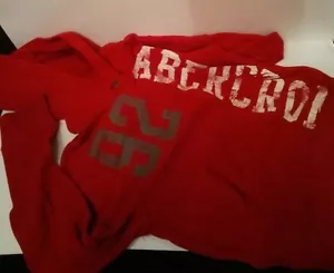 Abrecrombie 92 pull over red boys large hoodie - Picture 1 of 3