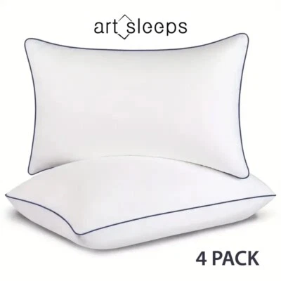 4 Pack  New Luxury Soft  King Bed Pillow - artsleeps - Image 1 of 4