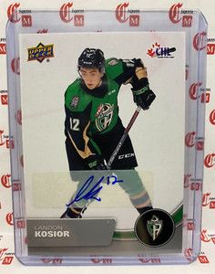 Landon Kosior - Auto - 2021-22 Upper Deck CHL Hockey - Prince Albert Raiders #31