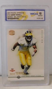 David Terrell NFL Draft Picks 2001 Pacific Dynagon #107 Rookie Card WCG 10 - Picture 1 of 6