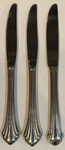 Dinner Knives Oneida Bancroft Flatware Glossy 9" Set Of 3 - Picture 1 of 3