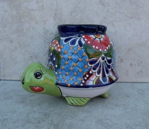Tortuga Galápagos Talavera Cerámica Hogar Cocina Patio Jardín Gato Perro Jardín Estilo - Imagen 1 de 1