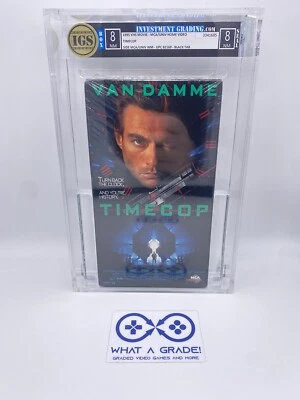 Time Cop VHS 💎 IGS 8 / 8 NM 💎 Sealed VHS Graded - Image 1 of 4