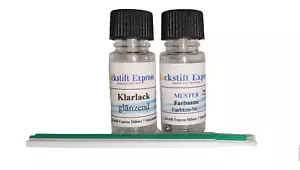 Lackstift Set geeignet für Mini, 850 Pepper White + Klarlack / je 10 ml Weiß UNI - Bild 1 von 4