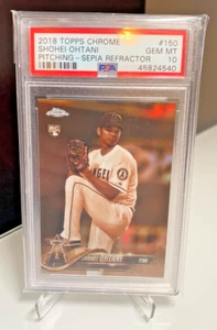 2018 Topps Chrome SHOHEI OHTANI RC Sepia Refractor #150 LA PSA 10 - Picture 1 of 2