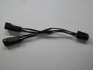 6" Harley OEM 4X Dual Deutsch ACCESORIO/AUXILIAR enchufe DIVISOR PARA CONMUTADO - Imagen 1 de 7