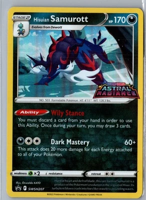 Hisuian Samurott Promo SWSH: Sword & Shield Promo Cards SWSH207 NM - Image 1 of 2