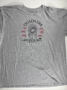 Woman’s Queen Deb Mother Of PPecs Gray Print shirt XL - Picture 1 of 5