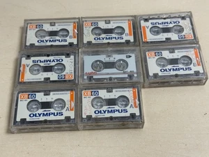 Lote de cintas de microcassette Olympus XB60 MC-60 grabadoras de voz vintage - Imagen 1 de 6