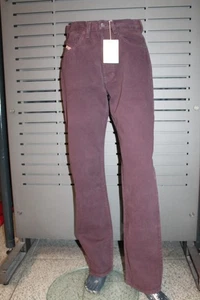Jeans Diesel CHEYENNE jeans bordeaux nuovi vintage anni 2000 pezzo unico taglia 30 pollici - Foto 1 di 6