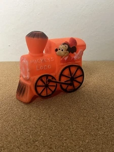 Mickey Mouse Lok Zug Quietschspielzeug Vintage Disney Quietschspielzeug - Bild 1 von 6