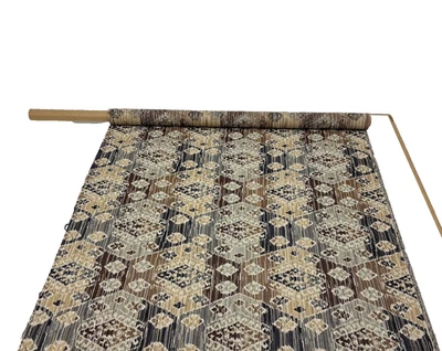 LEE JOFA BISTI TERCIOPELO PIEDRA MADERA MARRÓN TELA GEOMÉTRICA REM 1,75 YARDAS 39"W Foto 1 de 4