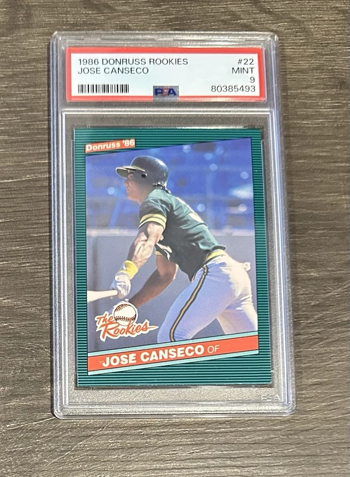 Donruss Rookies #22 1986 Jose Canseco Oakland Athletics PSA 9 como nuevo Foto 1 de 1