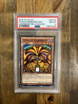Graded PSA 8 2016 YU-GI-OH! Exodia/Forbidden One Legendary DK. Yugi SK. # ENY04 - Image 1 of 2