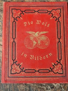 antik Souvenir Faltblatt Ansichten Bilder Sehenswürdigkeiten Europa USA um 1890 - Bild 1 von 19
