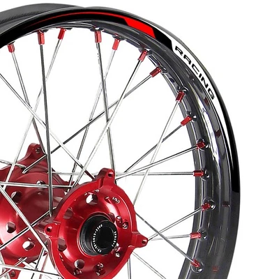 Rojo 21 pulgadas. Calcomanía adhesiva de llanta de 18" para moto de cross R02 para Kawasaki KLX 300R 20 21 22 23 Foto 1 de 4