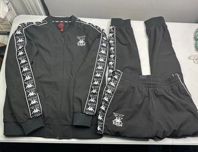 Faze Clan x Kappa Track Jacket Pants Suit Size M Black & White Colorway - Image 1 of 4