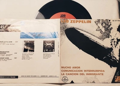 Led Zeppelin  Whole Lotta Love Mucho Amor Mexico 7" EP 1971 Atlantic ‎GX 07-762 - Image 1 of 4