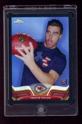 Topps 2013 cromo refractor negro #118 Travis Kelce Chiefs radiocontrol novato 193/299 Foto 1 de 2