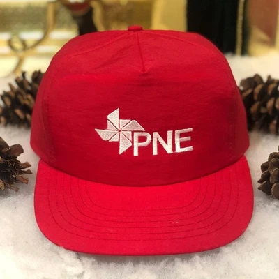 De colección Años 90 PNE Exposición Nacional del Pacífico Nylon Snapback Gorra Gorra Canucks Rojo Foto 1 de 4
