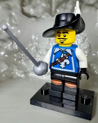 (LEGO 8804) CMF Series 4 Musketeer Minifigure col04-3 Complete w/accessories - Image 1 of 4