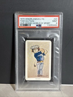 1979 Venorlandus Ltd. Tom Watson Our Heroes Of World Sport #23 PSA 9 Mint - Image 1 of 2