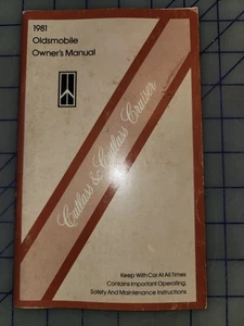 1981 Oldsmobile Cutlass Cruiser Owners Manual Original   - Picture 1 of 1