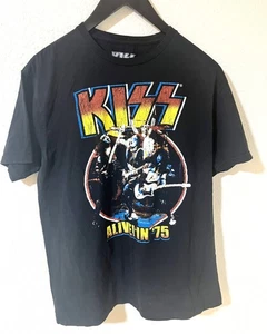 Kiss Alive in 75 Grunge Rock and Roll Band Konzert schwarz T-Shirt Herren Large - Bild 1 von 3