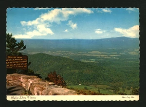 Postal Skyline Drive Shenandoah Parque Nacional Virginia Indian Old Fields 1969 - Imagen 1 de 2