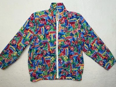 Vtg. 80s 90s Koret Francisca Windbreaker Jacket Shoulder Pads Full Zip - Image 1 of 4